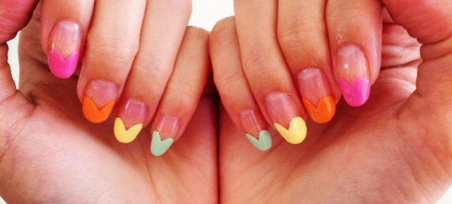 DIY: Valentine's Rainbow Heart Nail Art