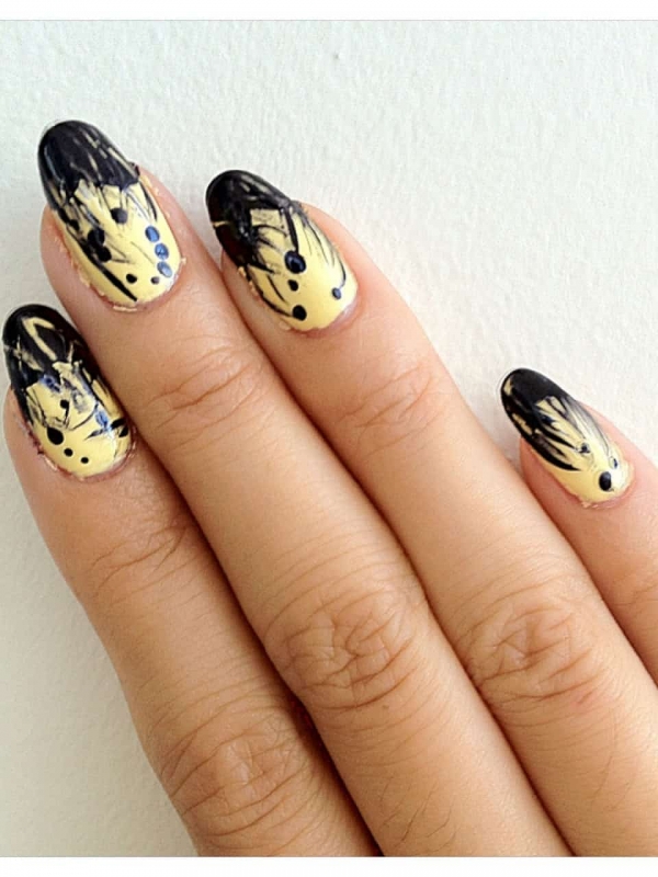 Beauty DIY: Abstract Needle Drag Nail Art