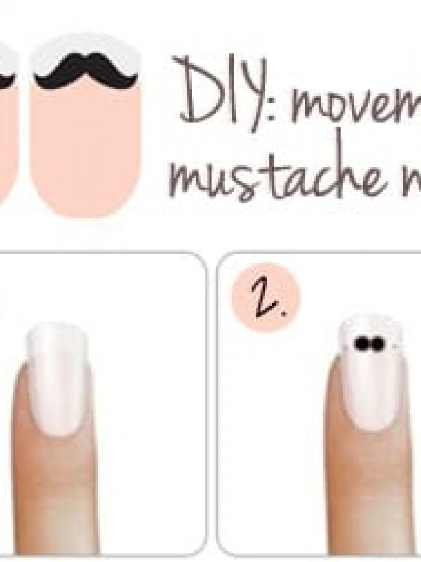 DIY: Movember Mustache Nails Tutorial