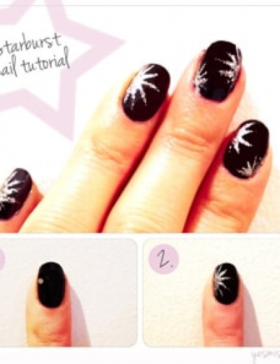 Nail DIY: Starburst Nail Tutorial
