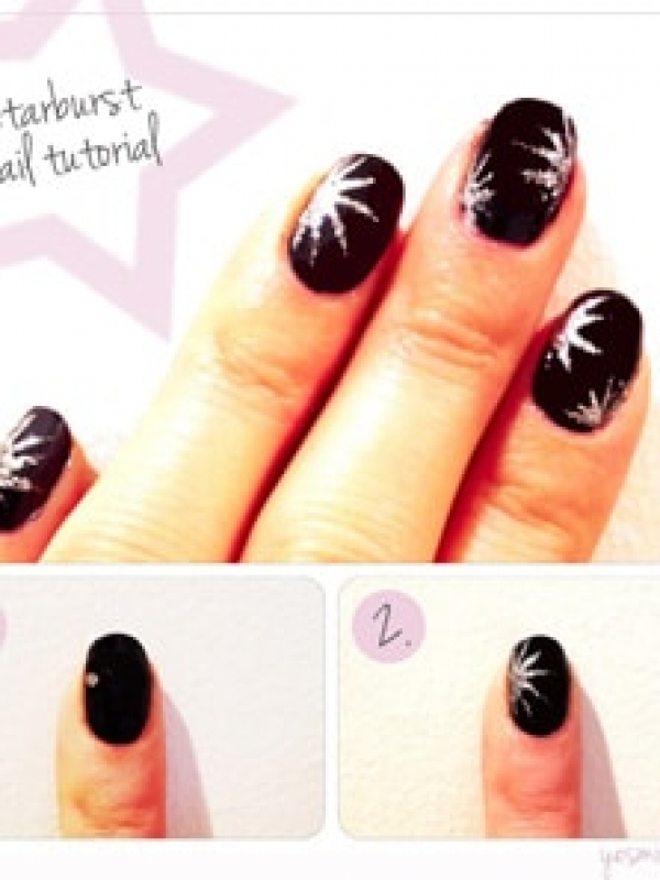 Nail DIY: Starburst Nail Tutorial