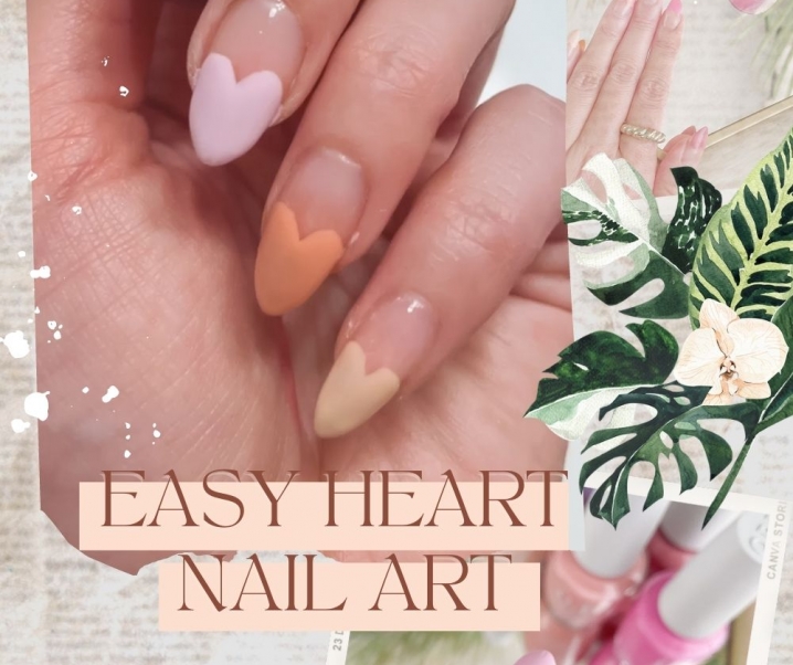 Heart Nail Art Design – No Nail Tools Required!
