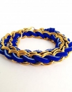 DIY Bracelet: Suede and Chain Woven Bracelet