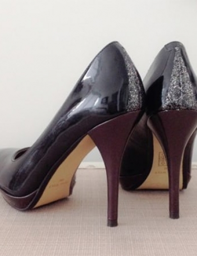 DIY: Glitter Touched Heels