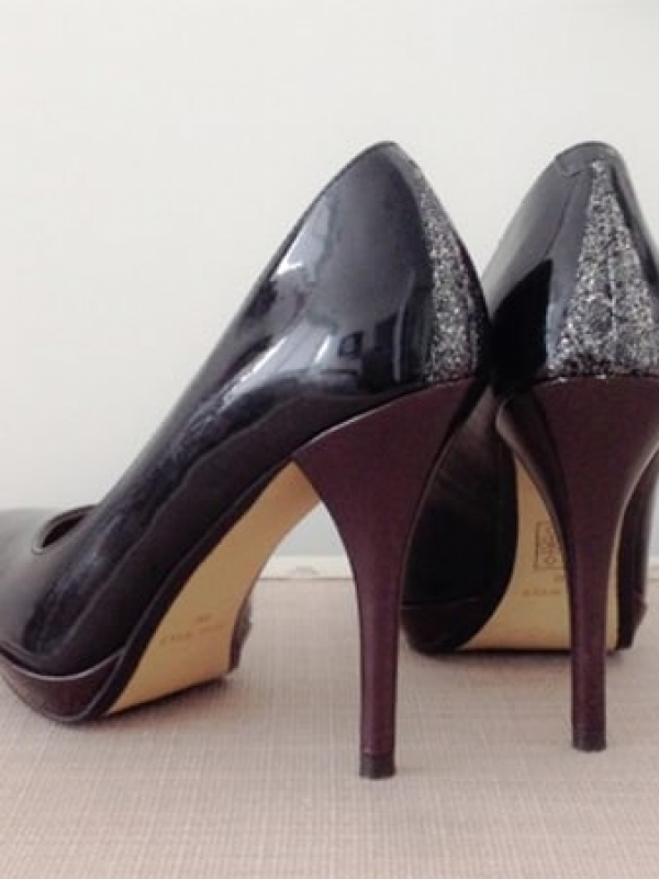 DIY: Glitter Touched Heels