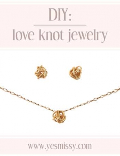 Love Knot Earrings and Pendant