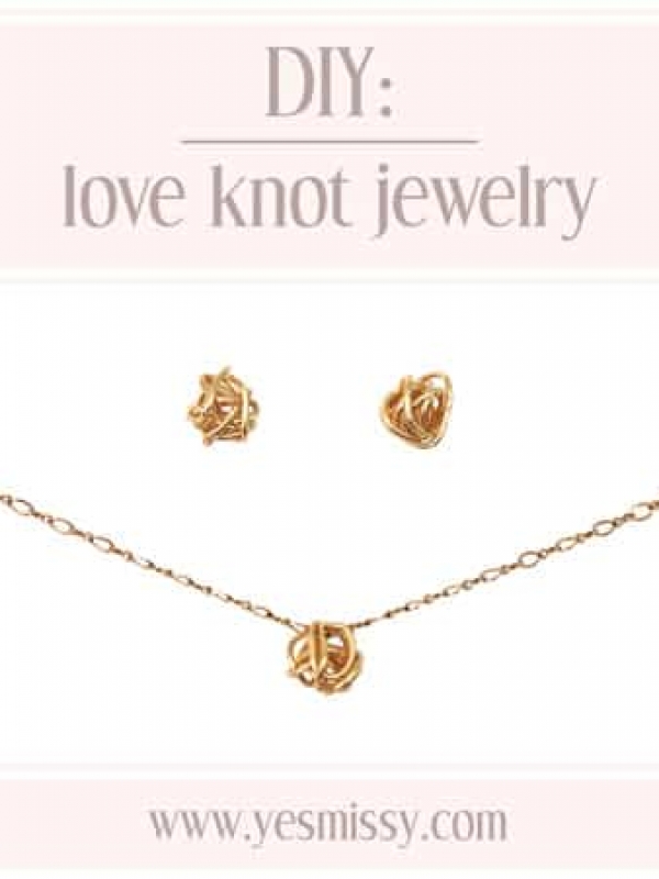 Love Knot Earrings and Pendant