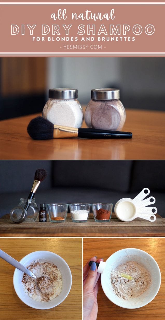 All Natural DIY Dry Shampoo Recipes for Blondes AND