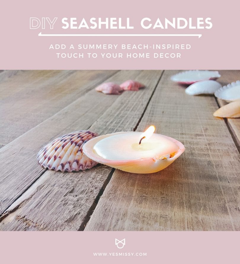 DIY Seashell Candles w/ step-by-step tutorial + images