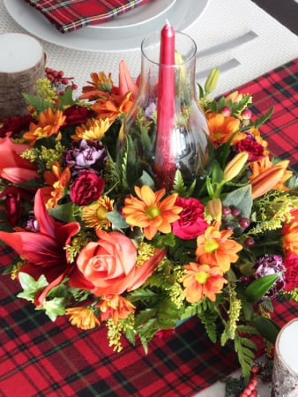Tartan Thanksgiving Tablescape