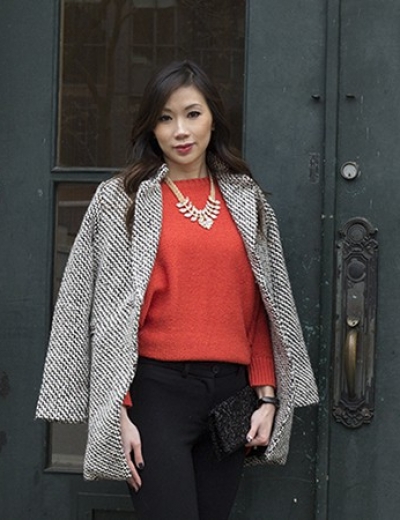 Easy Weekend Look: Houndstooth Wool Coat