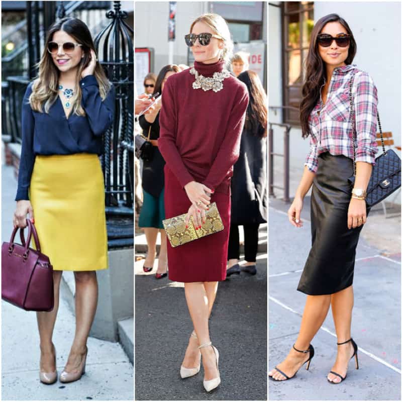 Work Office Outfit Ideas How To Style A Pencil Skirt Glamour Vlrengbr