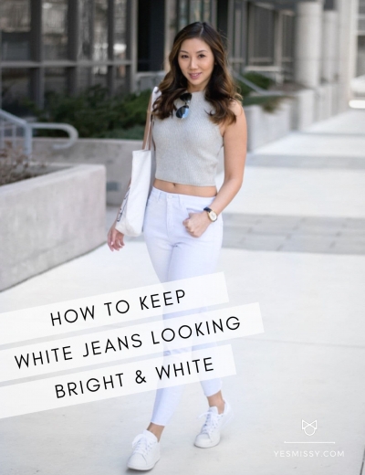 Tricks on Keeping Your White Jeans Bright & White