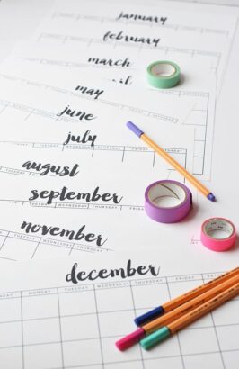 2024 FREE Cute Printable Calendars: monthly &amp; yearly | YesMissy
