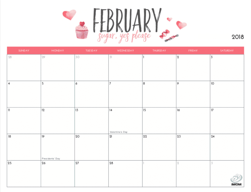 mini calendar 2017 printable