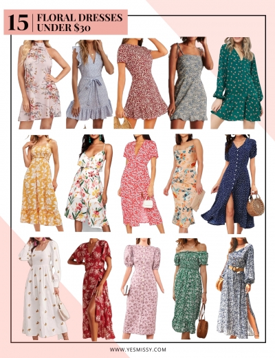 15 Floral Dresses Under $30