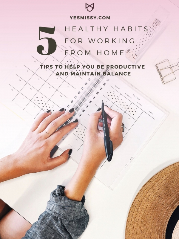 5 Healthy Habits for Working from Home