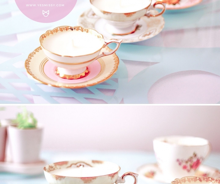 DIY Teacup Candle Tutorial