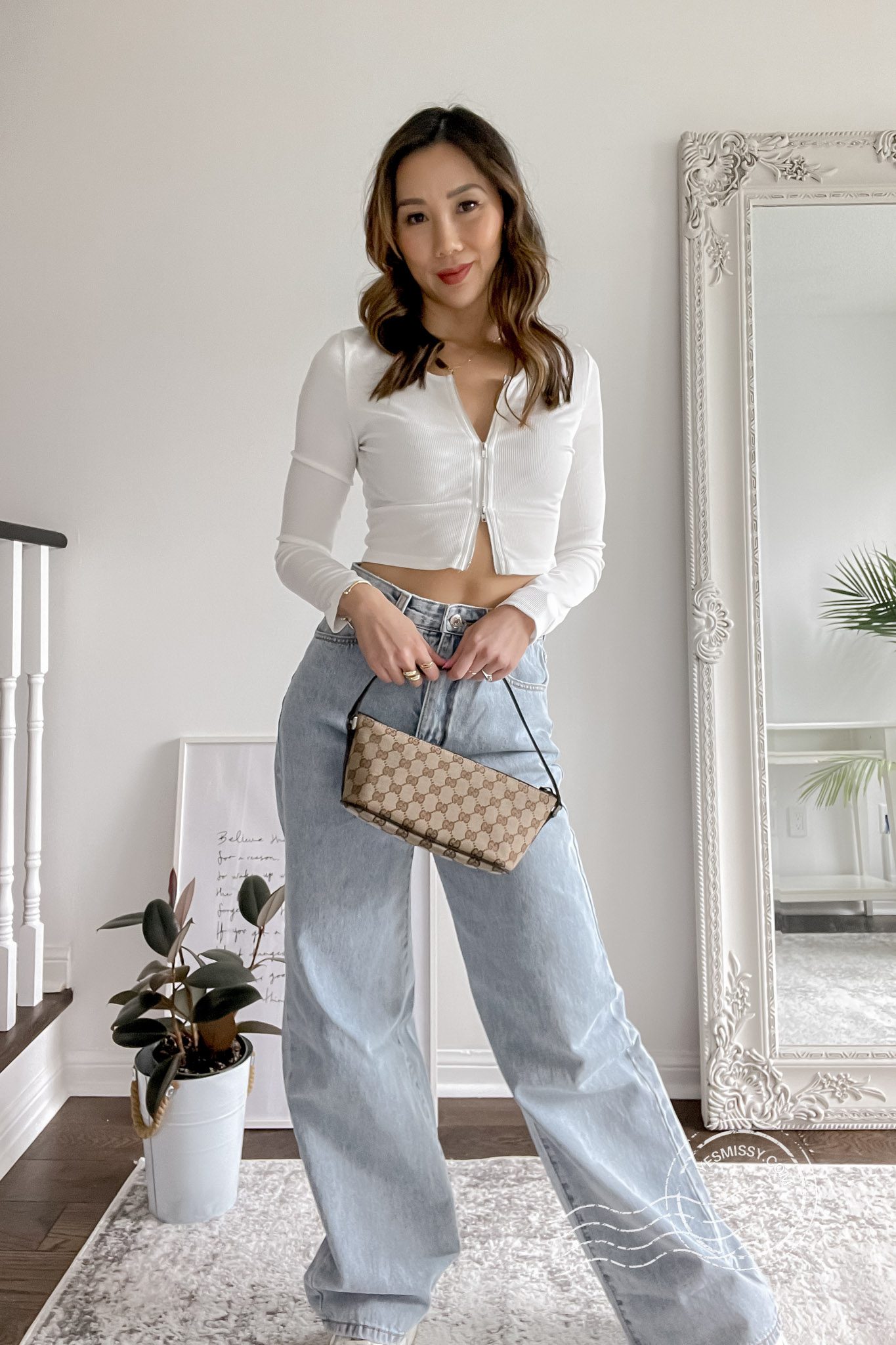 wide leg pants trousers outfit workwear louis vuitton bag leather strap  sandals YESMISSY EILEEN LAZAZZERA - YesMissy