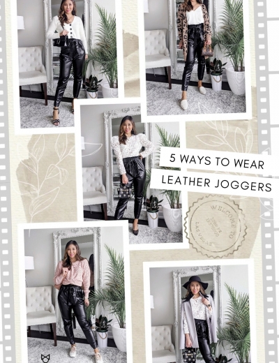 5 Ways to Wear Leather Joggers