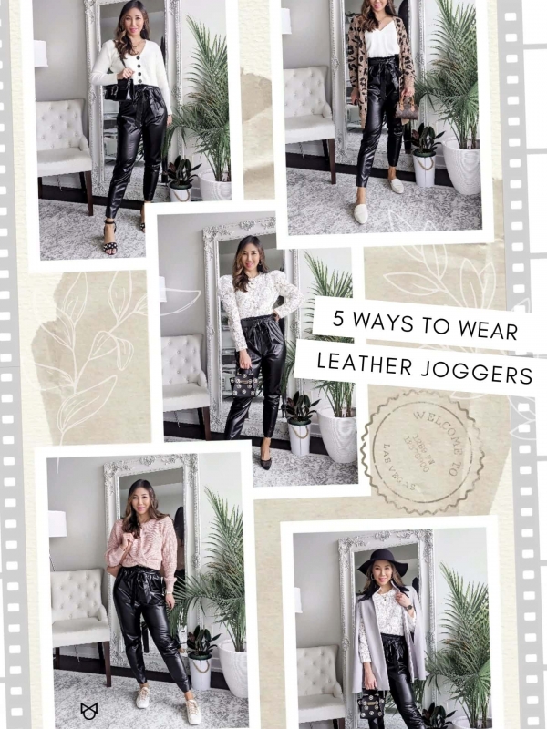 5 Ways to Wear Leather Joggers