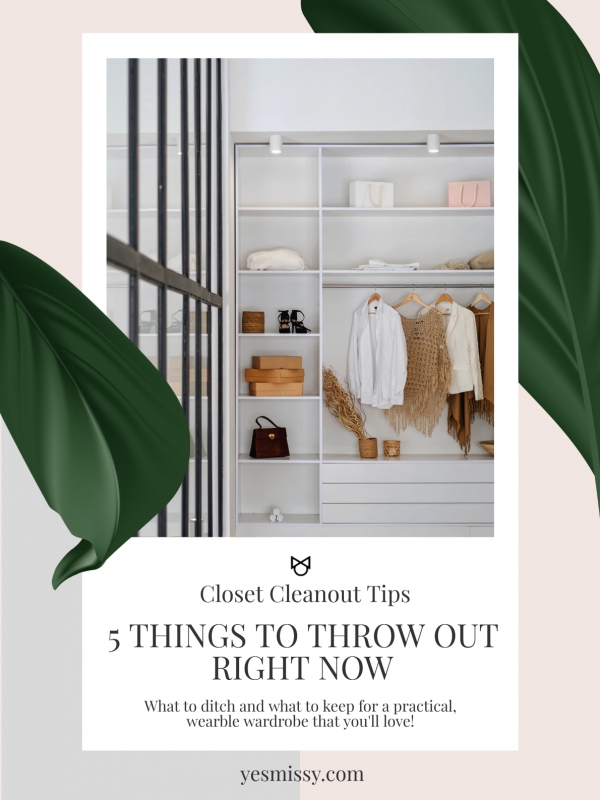 Closet Cleanout Tips: 5 Things to Throw Out Right Now