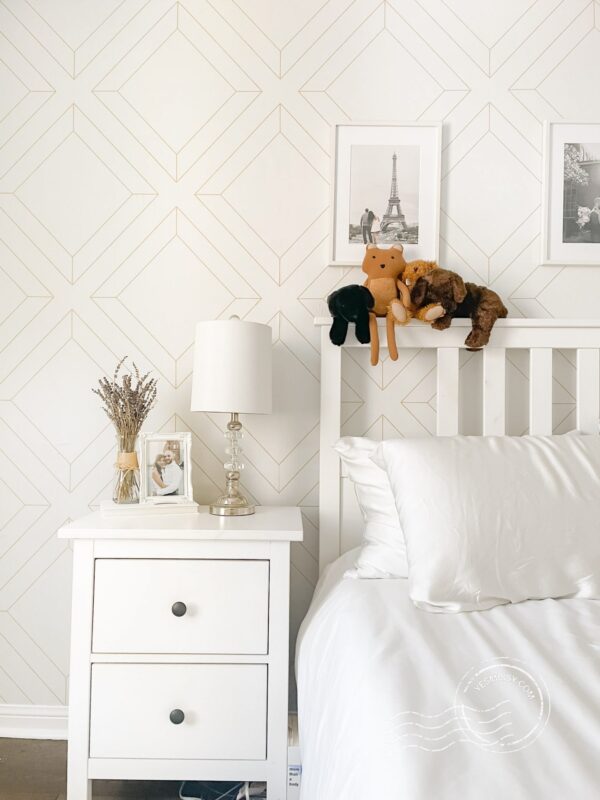 Bedroom Reveal: DIY Wallpaper Accent Wall