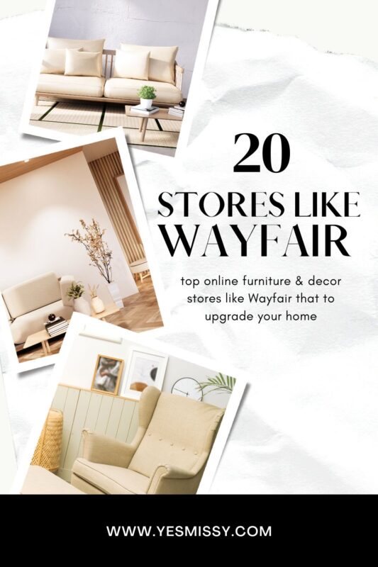 20 Stores like Wayfair for Furniture and Home Decor YesMissy