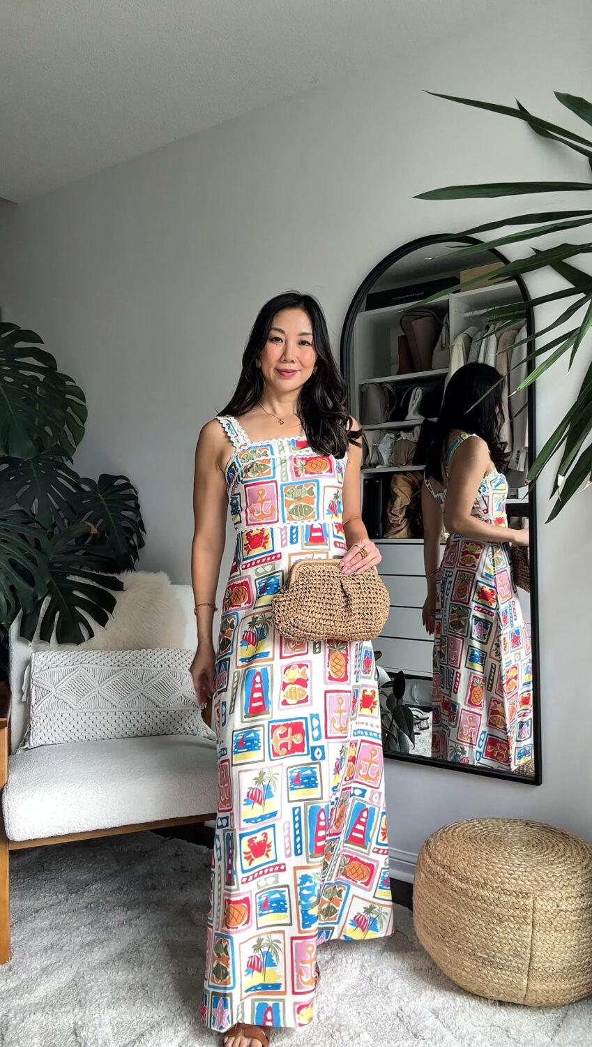 Summer printed maxi dress from Commmense